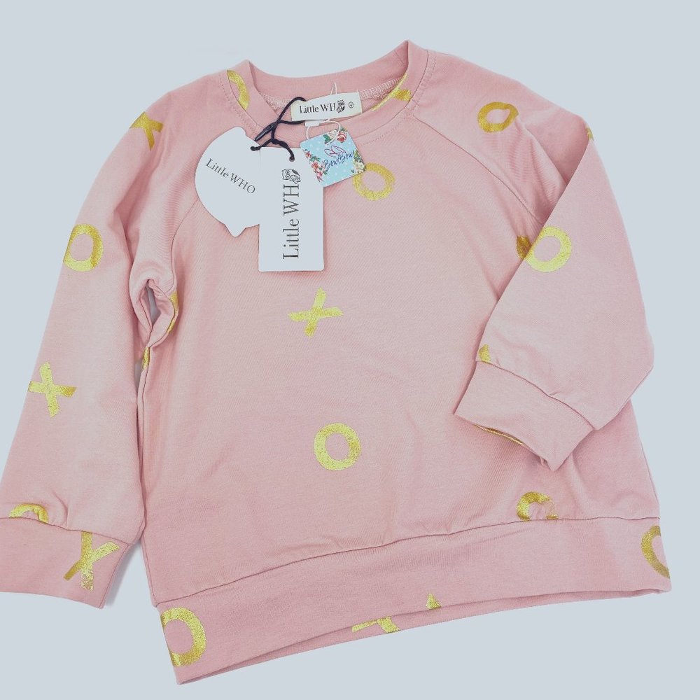 NWT Elastic Waist Joggers & Top w/ XO Foil